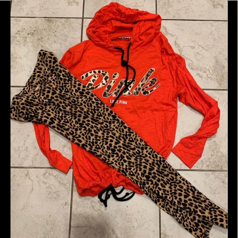 VS Pink Leopard Set